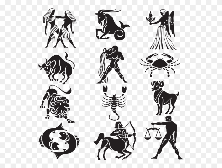551x577 Astrological Signs Zodiac Signs Transparent, Person, Human, Stencil HD PNG Download