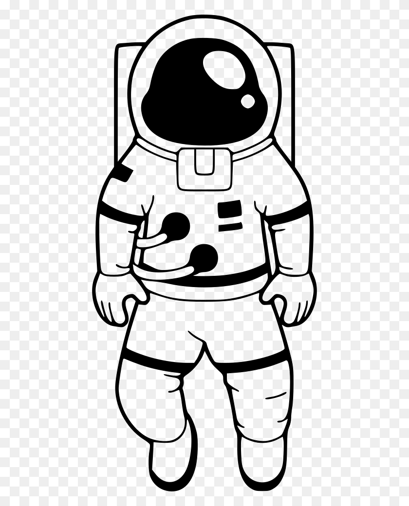 462x980 Astronaut Astronaut Clip Art Black And White, Stencil, Grenade, Bomb HD PNG Download