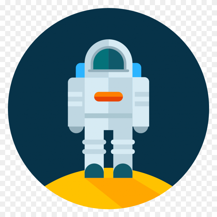 969x969 Astronaut Moon Icon Vector Icon, Security, Robot HD PNG Download