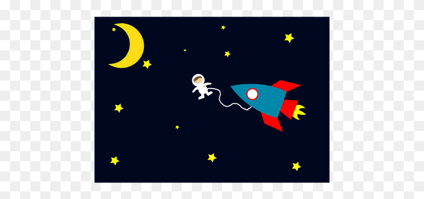 473x335 Astronaut On Space Walk Cartoon Vector Image Cartoon Rocket In Space, Graphics, Pac Man HD PNG Download