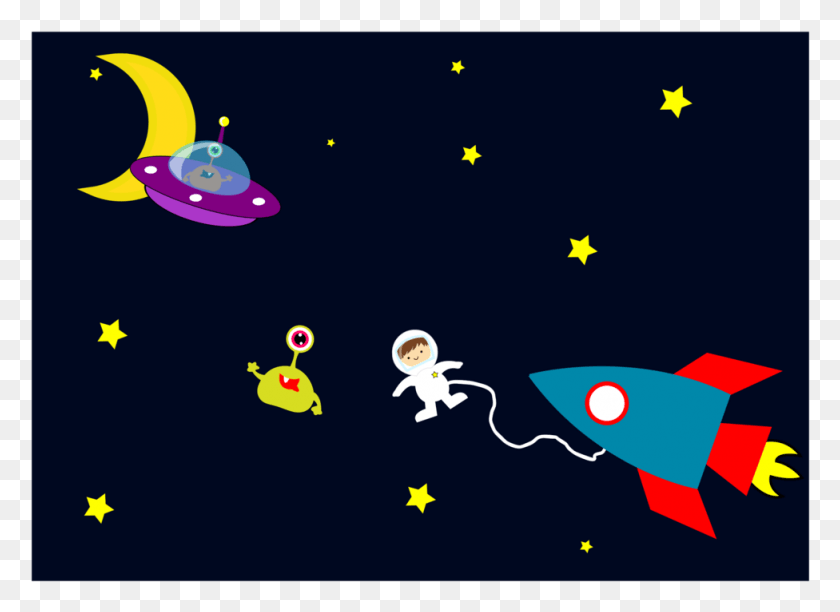976x691 Astronaut Outer Space Spacecraft Rocket Extraterrestrial Astronaut In Space Clipart, Bird, Animal, Graphics HD PNG Download
