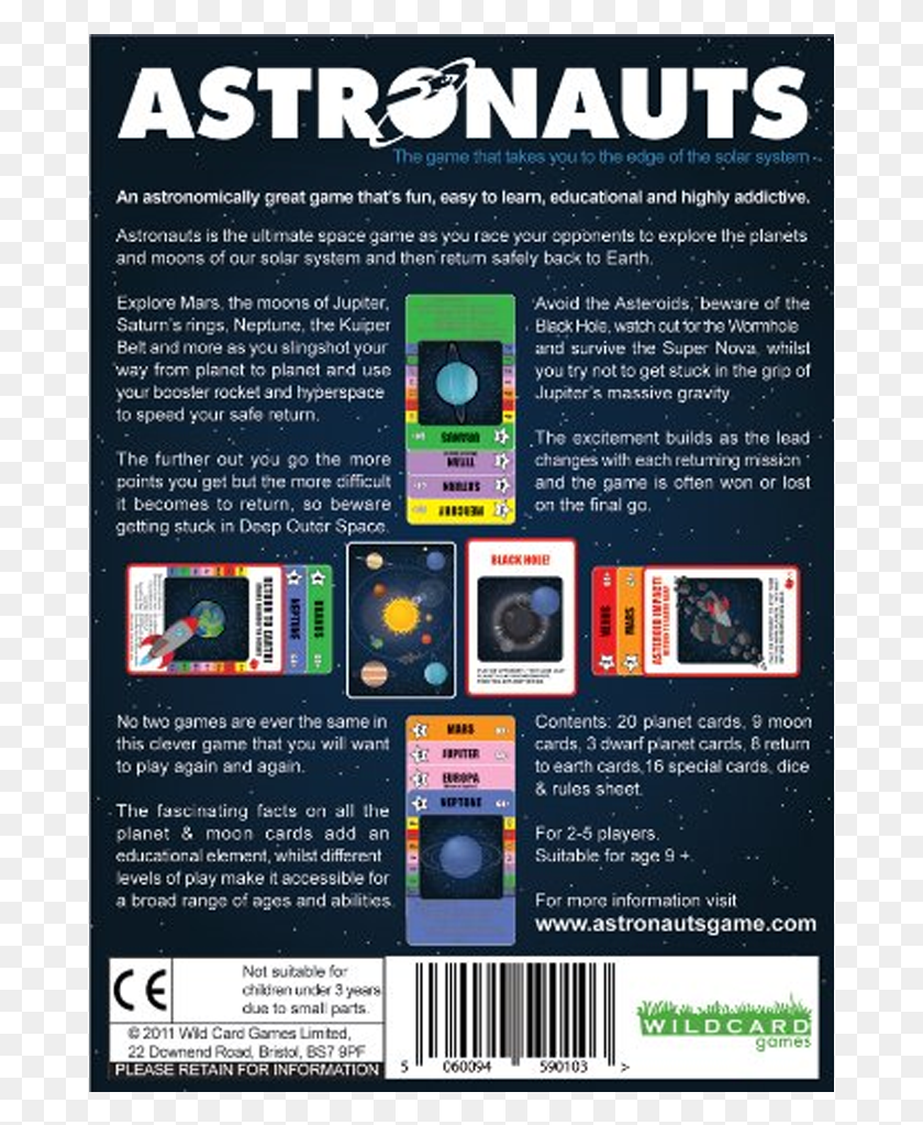 679x963 Astronauts Card Game Box Back, Flyer, Poster, Paper HD PNG Download