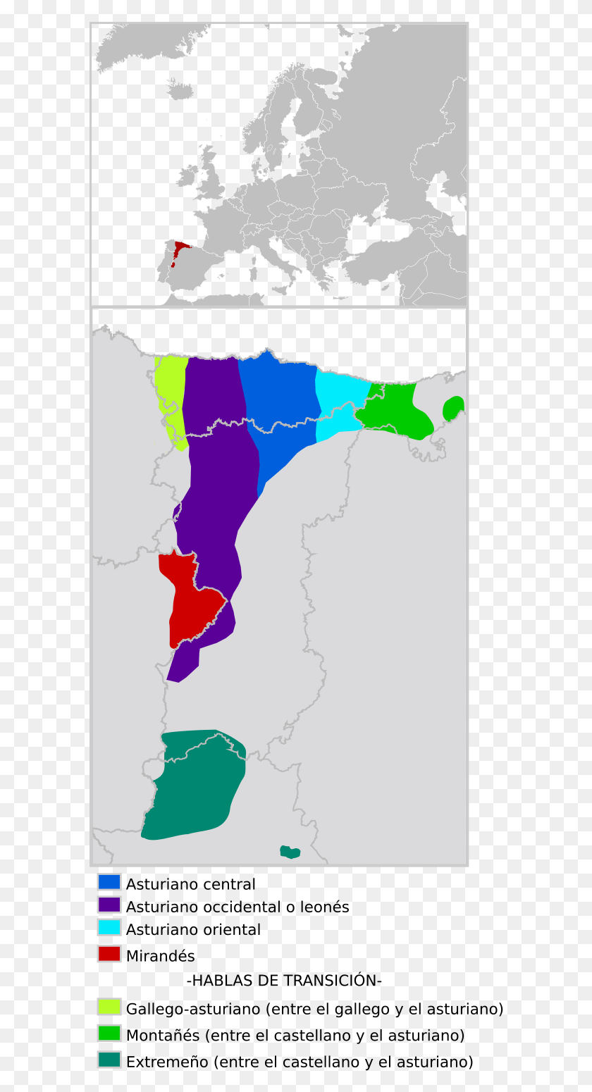 588x1490 Astur Leonese Languages Asturian Language Map, Diagram, Atlas, Plot HD PNG Download