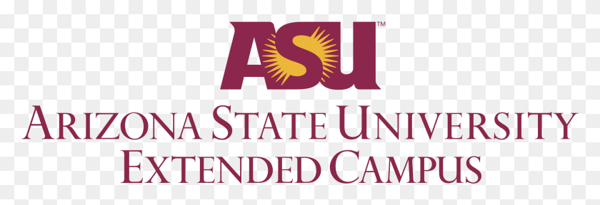 2191x643 Asu Extended Campus 01 Logo Transparent Arizona State University, Word, Text, Alphabet HD PNG Download