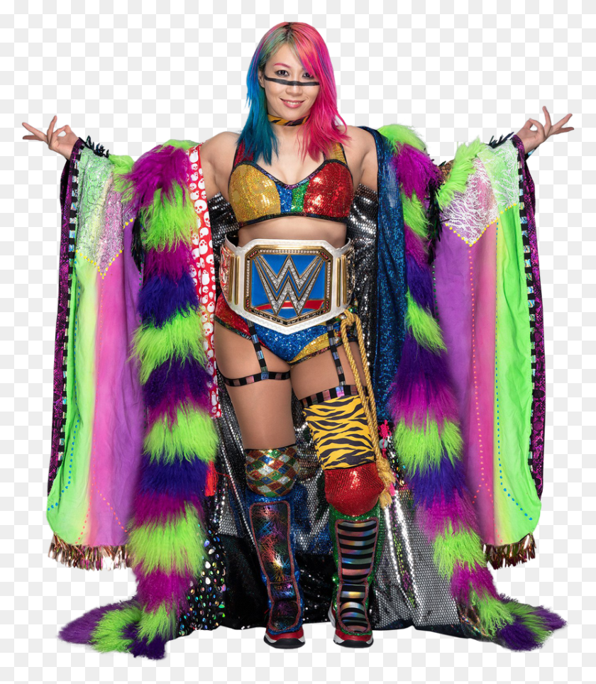 830x963 Asuka 2019 New Sdlive Women S Champion Render By Ambriegnsasylum16 Wwe Asuka, Costume, Clothing, Person HD PNG Download