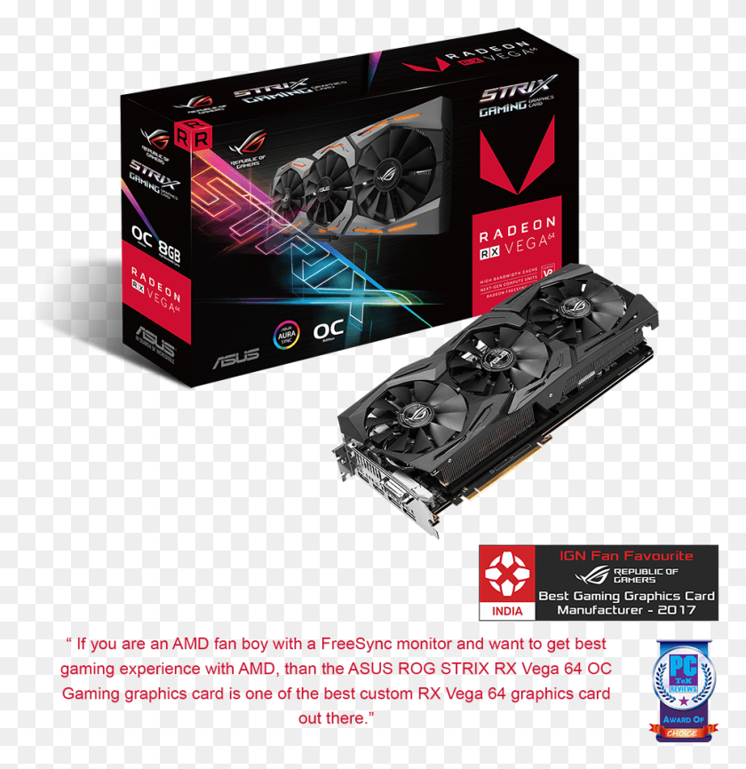 944x976 Asus Rog Radeon Rx Vega 64 8gb Strix Rxvega64 O8g Gaming Amd Radeon Rx Vega, Flyer, Poster, Paper HD PNG Download