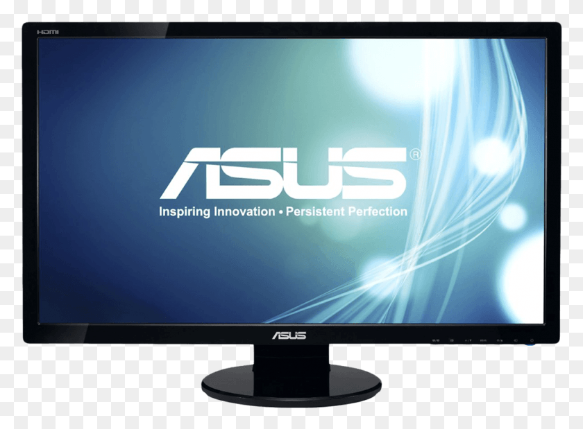 986x707 Descargar Png Asus Ve248H 24 Widescreen Monitor Asus, Pantalla, Electrónica, Pantalla Hd Png