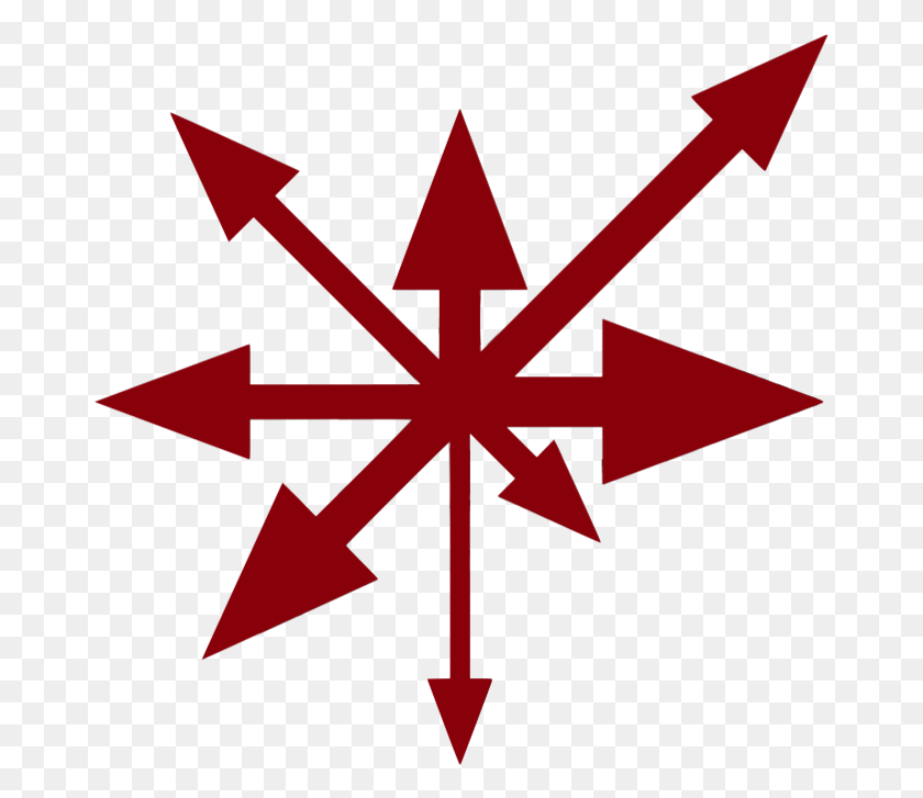 669x667 Асимметричный Символ Хаоса Символ Хаоса Греческая Мифология, Крест, Звездный Символ Png Скачать
