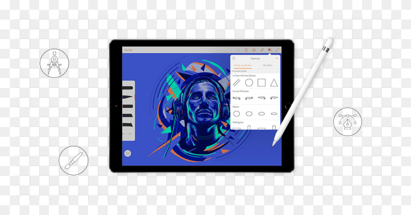 1183x577 En Clixlogix Ayudaremos A Su Empresa Creativa A Ser Illustrator Dibujar Para Ipad, Computadora, Electrónica, Tableta Hd Png