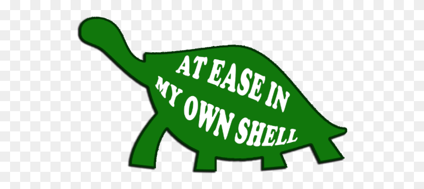 536x314 At Ease In My Own Shell Animal Figure, Text, Plant, Green HD PNG Download