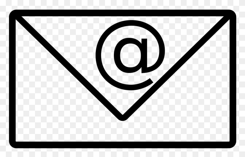 961x591 At Email Sign Pic Green Email, Spiral, Symbol, Triangle HD PNG Download