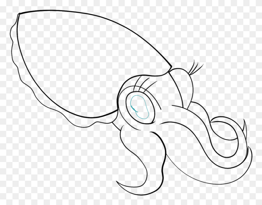 883x678 At Getdrawings Com Cuttlefish Line Art, Moon, Outer Space, Night HD PNG Download