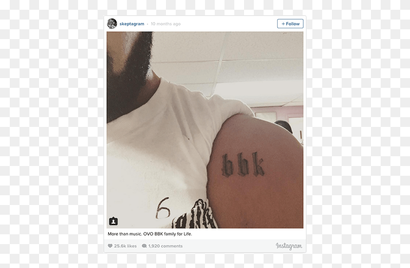 419x489 At Last Year39s Brits West Invited 40 Grime Artists Drake And Skepta Tattoos, Arm, Skin, Person HD PNG Download