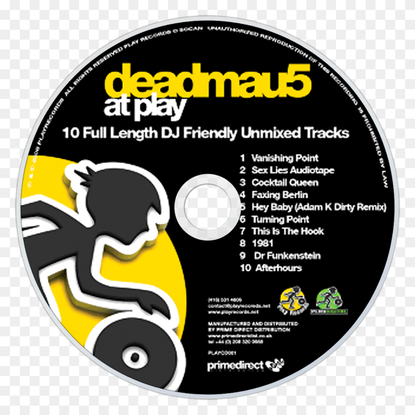 1000x1000 Descargar Png At Play Cd Disc Image Deadmau5 At Play, Disk, Flyer, Poster Hd Png