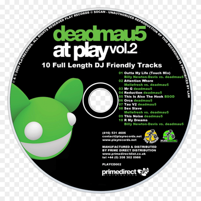 1000x1000 Descargar Png At Play Vol Deadmau5 At Play Vol, Disk, Dvd, Flyer Hd Png
