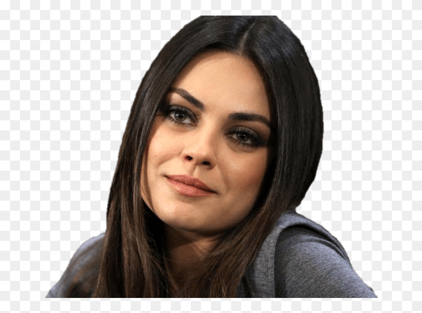 666x564 At The Movies Mila Kunis Sick, Face, Person, Human HD PNG Download