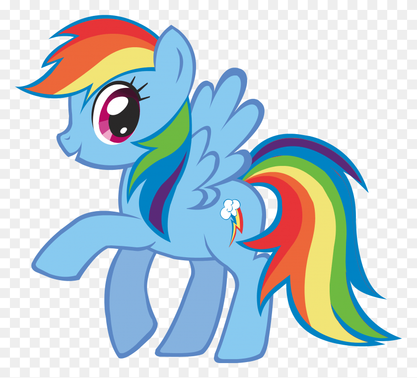 2863x2574 Descargar Png / My Little Pony Rainbow Dash, Pájaro Hd Png
