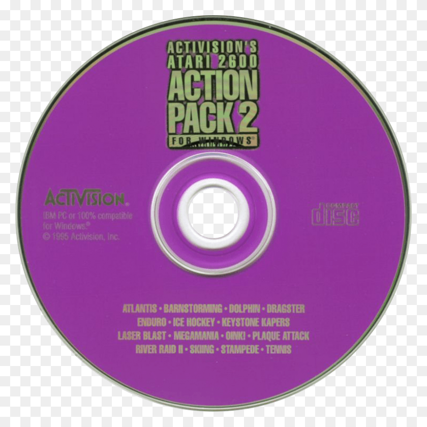 800x800 Atari 2600 Action Pack 2 Cd, Disk, Dvd HD PNG Download