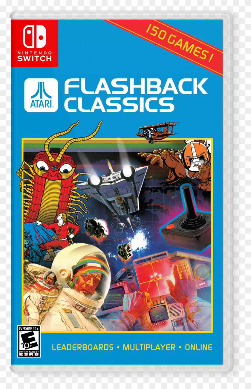 831x1321 Atari Flashback Classics Atgames Nintendo Switch Atari Flashback Classics Switch, Advertisement, Poster, Flyer HD PNG Download