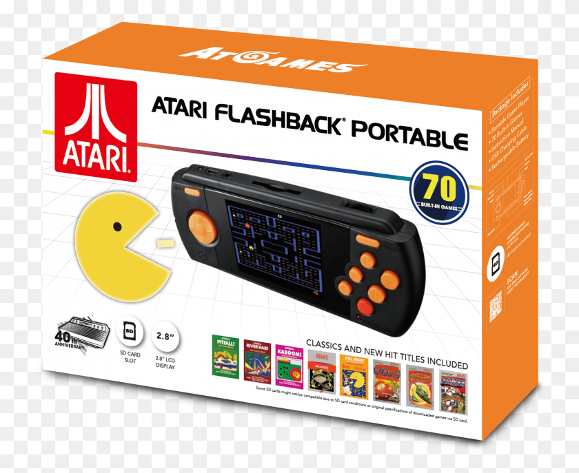 742x627 Descargar Png Atari Flashback Reproductor De Juegos Portátil Atari Portable Flashback Games, Teléfono Móvil, Electrónica Hd Png