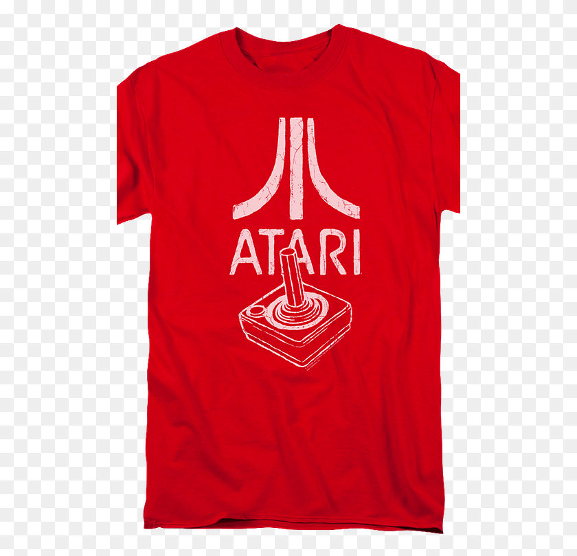 500x750 Atari T Shirt Red Atari Sweatshirt, Clothing, Apparel, Shirt HD PNG Download