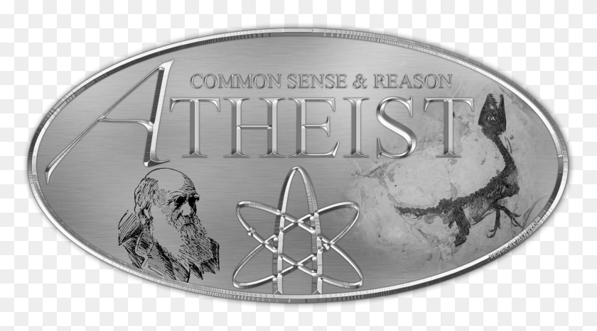 1393x728 Atheist Logo Chrome, Buckle, Dog, Pet HD PNG Download