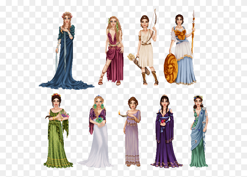577x543 Athena Aphrodite Greek Goddess Costume, Person, Human, Clothing HD PNG Download