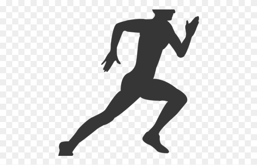 463x481 Athlete Running Silhouette, Person, Human HD PNG Download