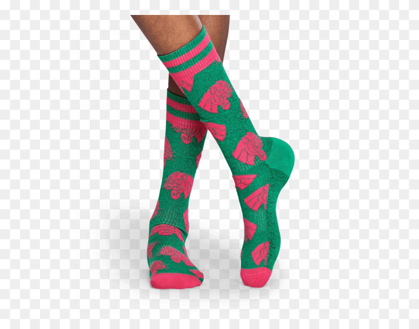 548x600 Athletic Mountain Lion Sock Sock, Clothing, Apparel, Shoe HD PNG Download