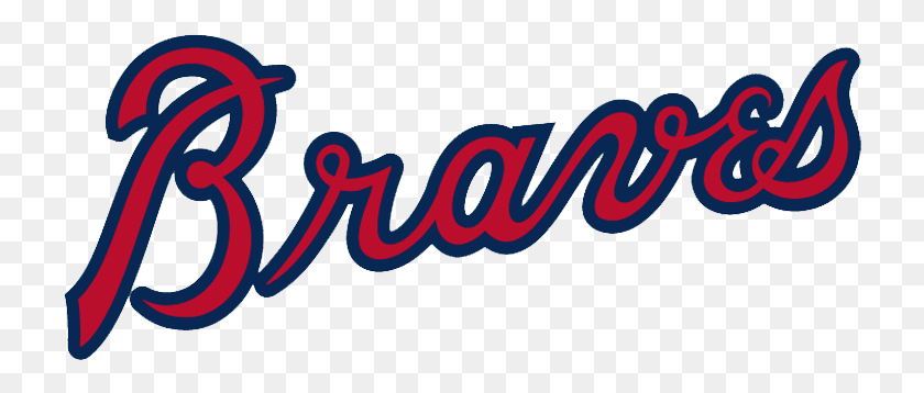 726x298 Descargar Png Atlanta Braves Logo Font Vector Atlanta Braves Svg, Texto, Etiqueta, Alfabeto Hd Png