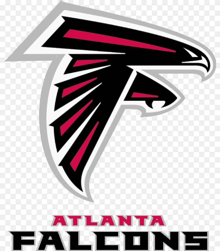 809x958 Atlanta Falcons Falcon Logo Cliparts Clip Art Logo Atlanta Falcons, Emblem, Symbol, Advertisement, Poster PNG