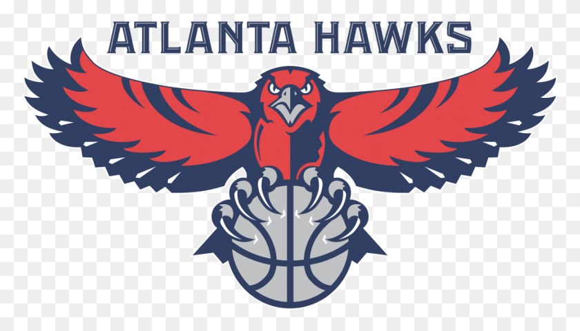 1113x600 Atlanta Hawks Logo Atlanta Hawks Logo 1, Symbol, Animal, Pattern HD PNG Download