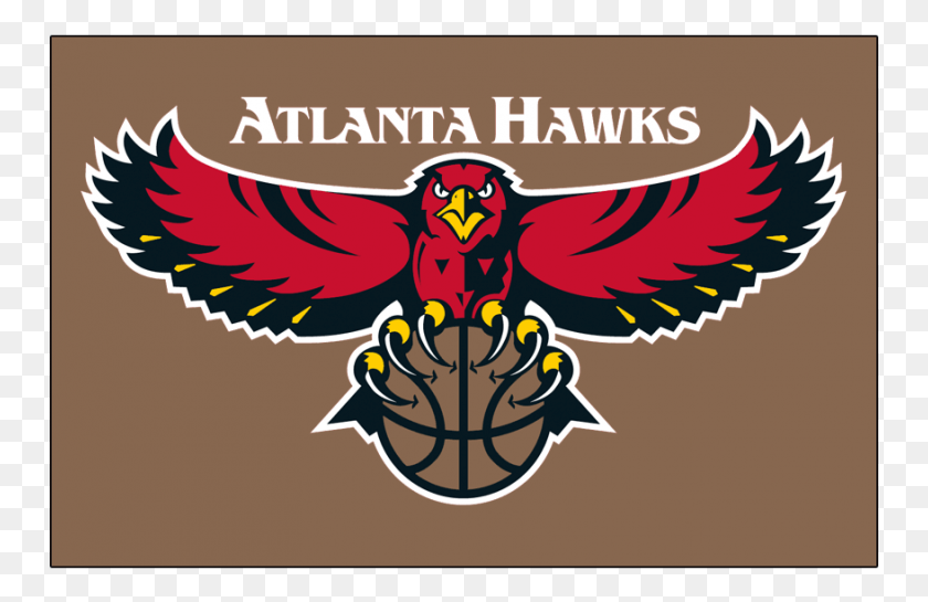751x485 Atlanta Hawks Logos Iron On Stickers And Peel Off Decals Atlanta Hawks Logo, Symbol, Label, Text HD PNG Download