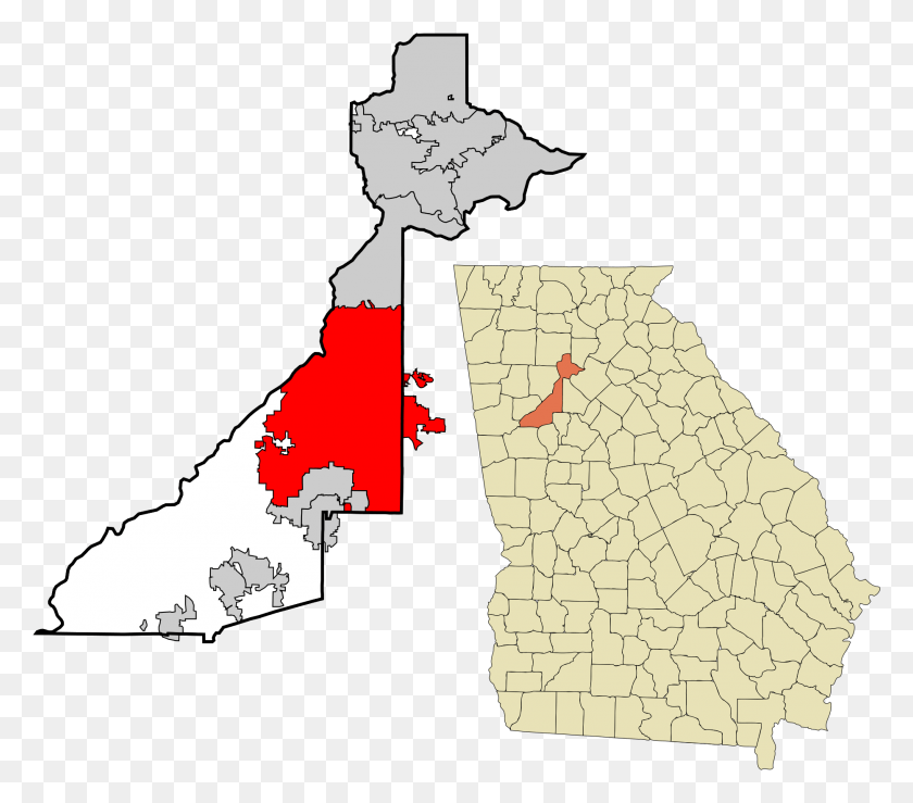 1865x1624 Atlanta Regional Map Map Of Fulton County Ga, Plot, Diagram, Atlas HD PNG Download