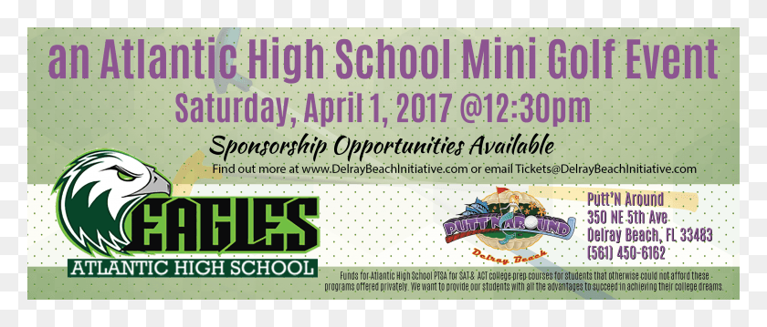 3306x1268 Atlantic High School Mini Golf Event April 1 2017admin2018 Flyer, Poster, Advertisement, Paper HD PNG Download