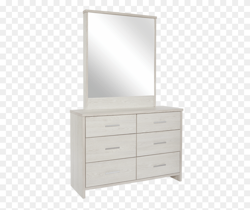402x646 Atlas 6 Drawer Dresser With Mirror Chest Of Drawers, Furniture, Cabinet HD PNG Download
