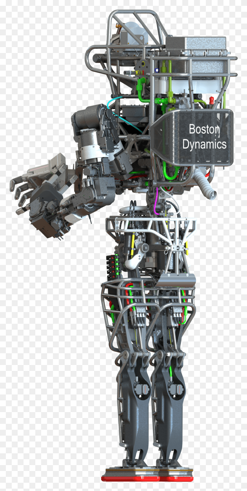 890x1835 Atlas Back View Atlas Humanoid Robot, Engine, Motor, Machine HD PNG Download
