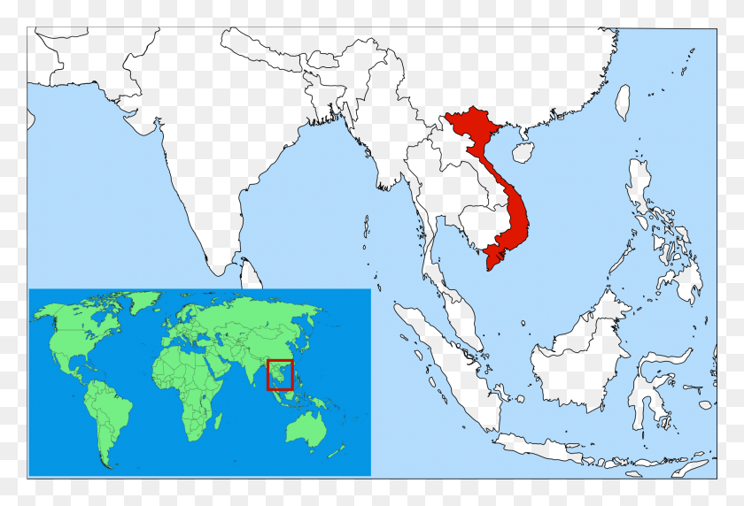 1993x1309 Atlas Of Wikimedia Commons Map Of Vietnam In Asia, Diagram, Plot, Bird HD PNG Download