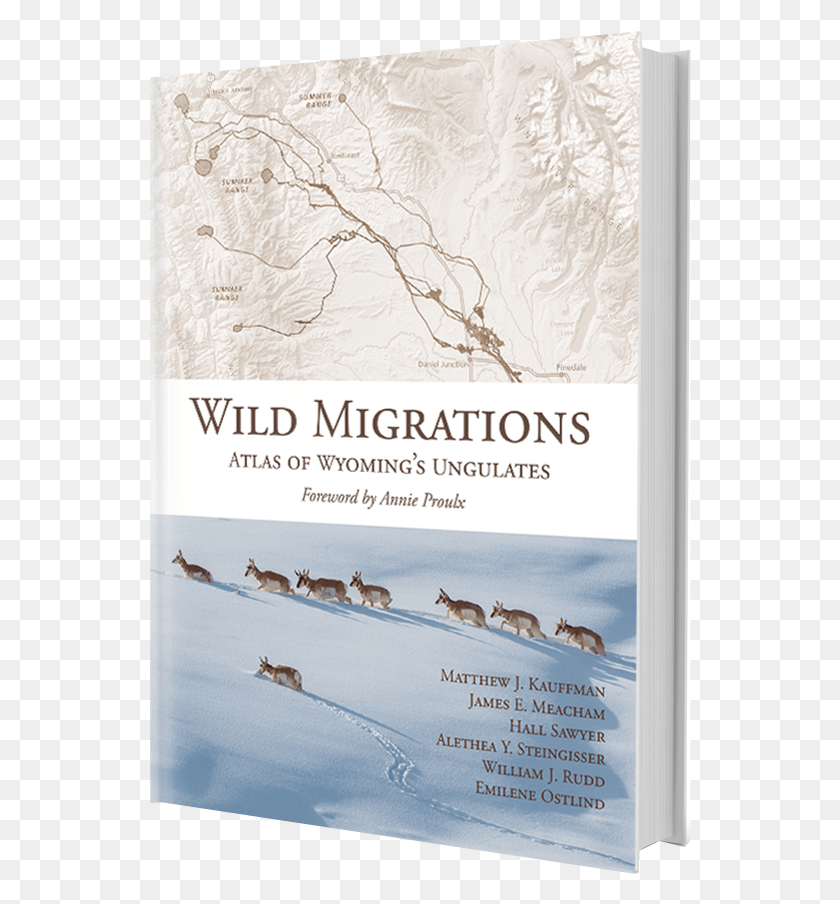 542x844 Atlas Of Wyoming39S Ungulados Portada Del Libro Migraciones Salvajes Atlas Of Wyoming39S Ungulados, Pájaro, Animal, Caballo Hd Png