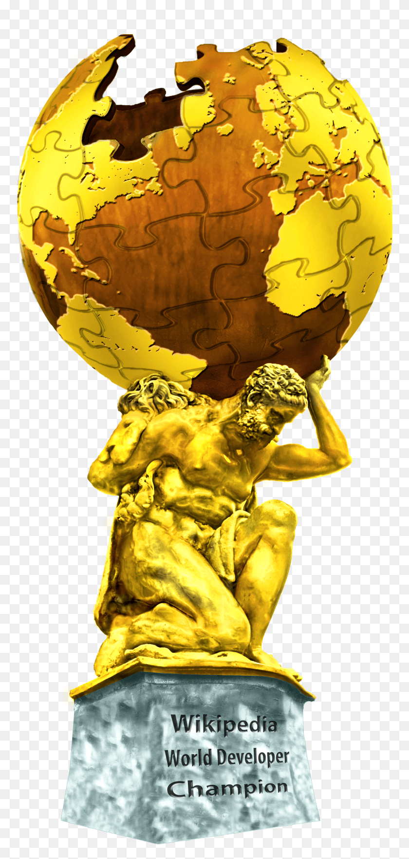 1593x3480 Atlas Trophy Bronze Atlas, Outer Space, Astronomy, Space HD PNG Download
