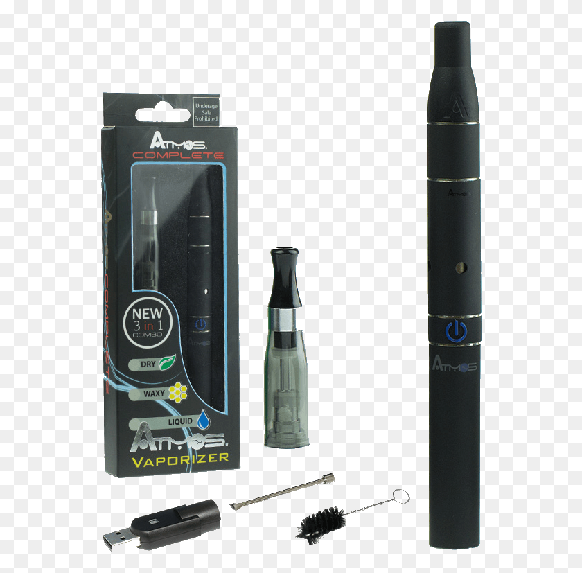 550x767 Descargar Png Atmosrx Kit Completo 3 En 1 Vape Pen Atmos Complete 3 In, Teléfono Móvil, Electrónica Hd Png