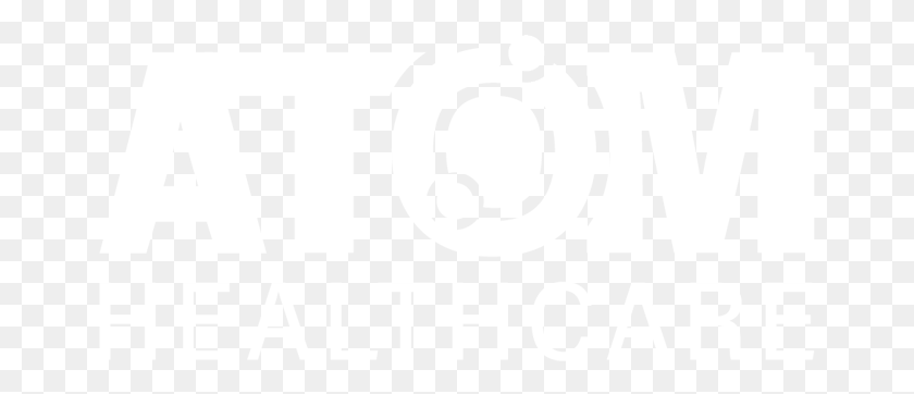 659x302 Белый Логотип Atomhealthcare Sm Графический Дизайн, Текст, Этикетка, Алфавит Hd Png Скачать