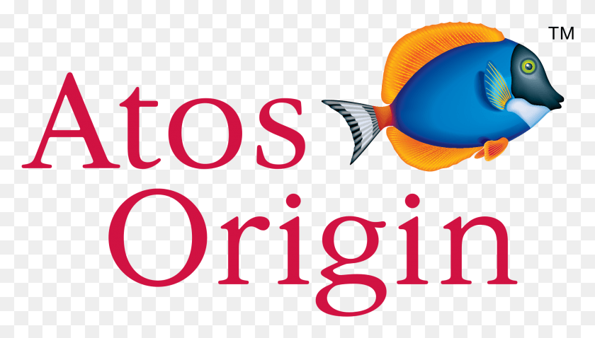 1900x1019 Atos Origin Logo Logo Atos Origin, Texto, Pez, Animal Hd Png