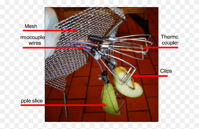 665x485 Attachment Of Apple Slices To The Thermocouples For Wheelbarrow, Chair, Furniture, Sweets HD PNG Download