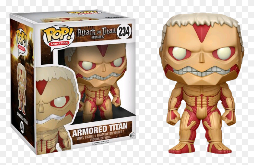 800x499 Attack On Titan Armored Titan Funko Pop, Toy, Outdoors, Comics HD PNG Download