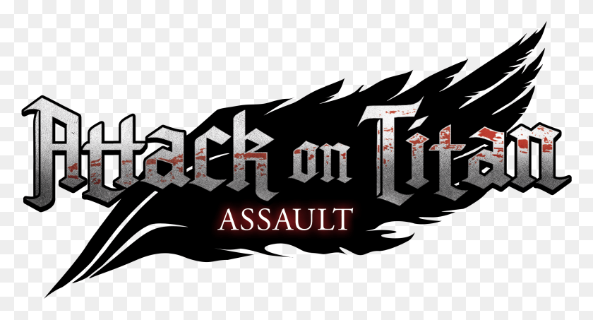 2858x1443 Attack On Titan Assault Logo Graphic Design, Text, Alphabet, Word HD PNG Download