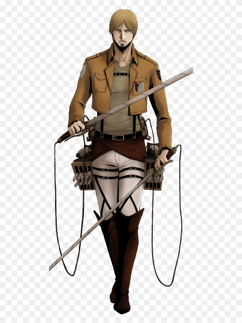 501x1061 Attack On Titan Attack On Titan Mike Figure, Person, Human, Costume HD PNG Download