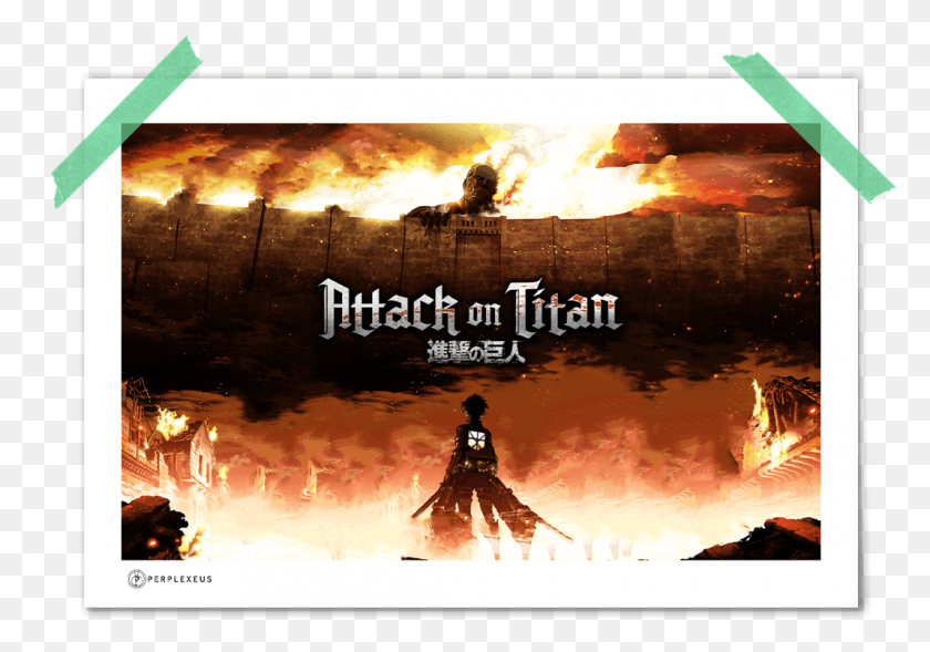 1068x725 Attack On Titan Poster Day Mankind Received A Grim Reminder We Lived In Fear, Fire, Person, Human HD PNG Download