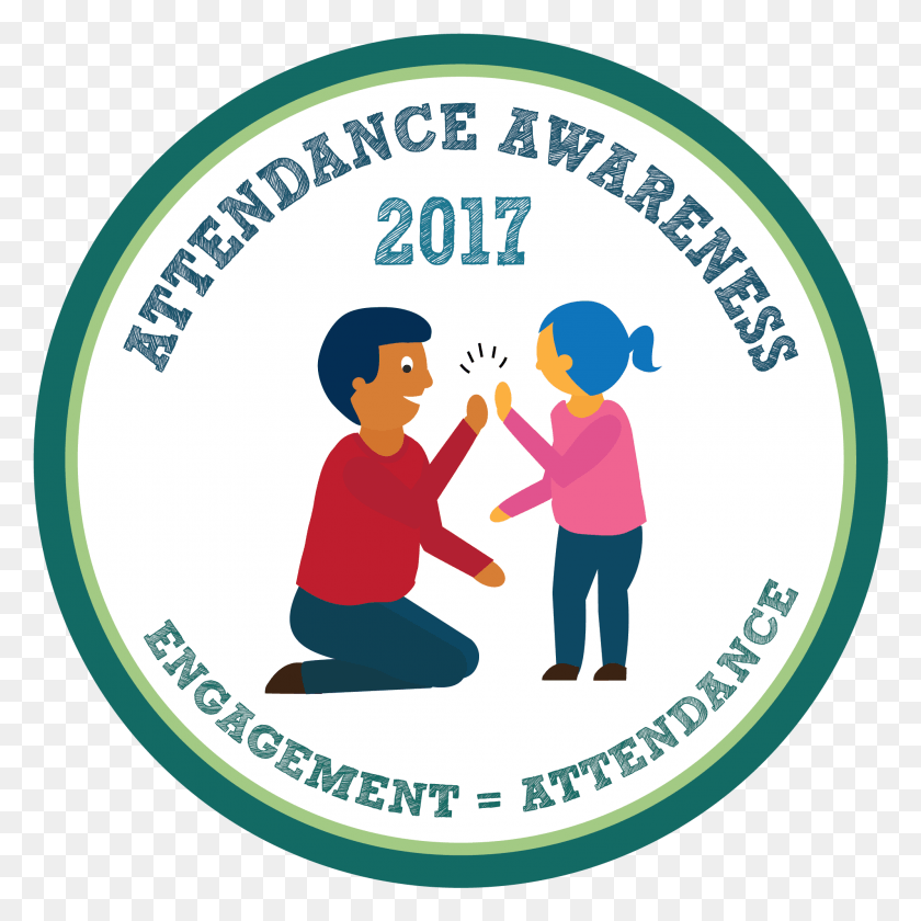 1995x1995 Attendance Awareness Month Update Circle, Label, Text, Person HD PNG Download
