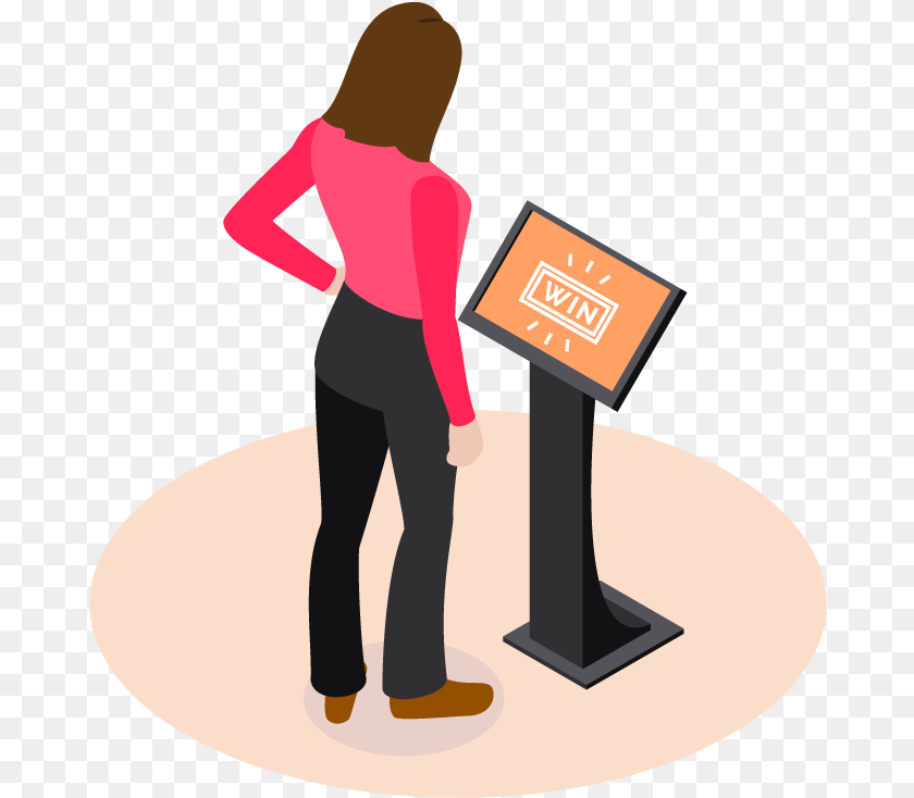 679x734 Attendee Participation Game For Standing, Person, Adult, Female, Woman Sticker PNG